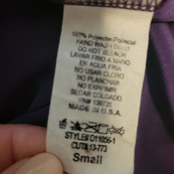 Plum Faux Women's Wrap Dress - Picture 5 of 5